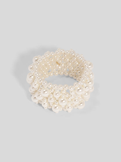 Stacked Pearl Stretch Bracelet