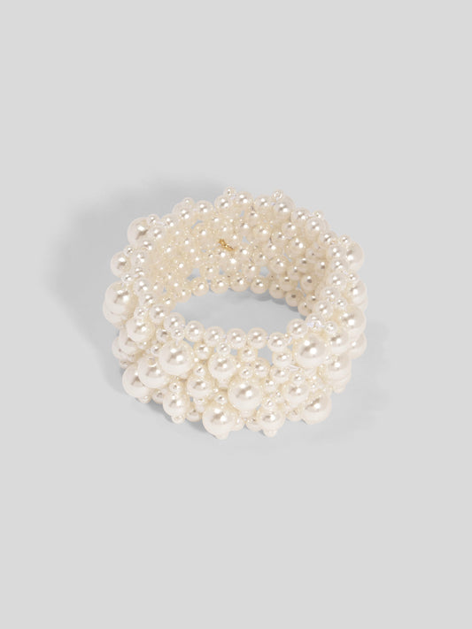 Stacked Pearl Stretch Bracelet