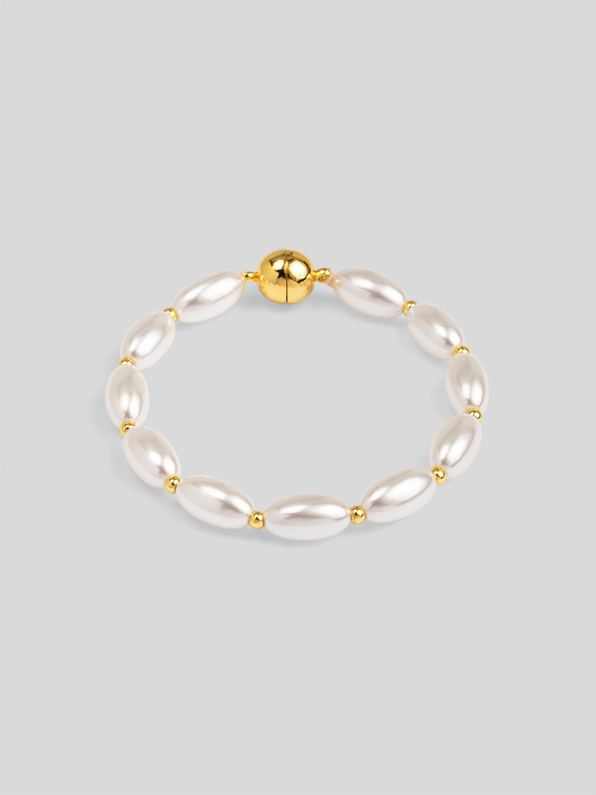 Rice Pearl Magnet Bracelet