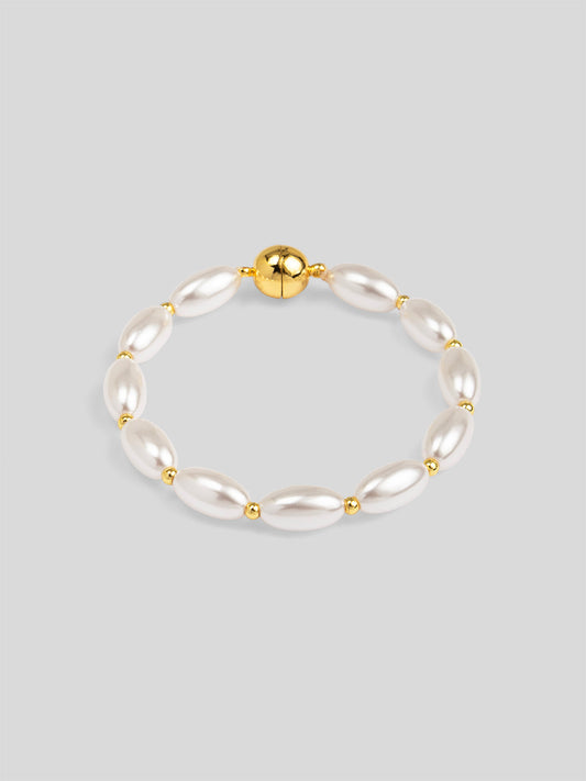 Rice Pearl Magnet Bracelet