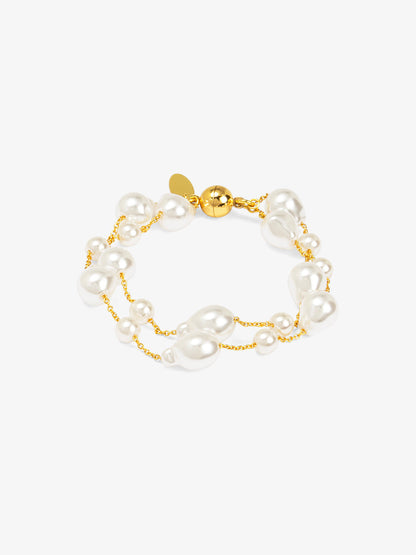 Baroque Duo Chain Magnet Bracelet