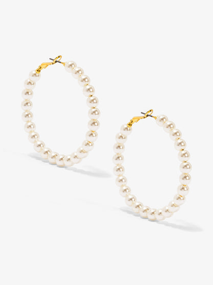 Beaded Hoop Earrings