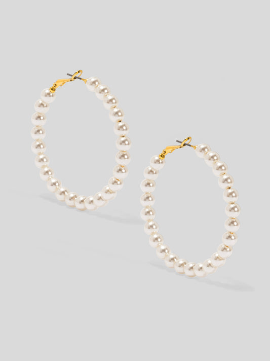 Beaded Hoop Earrings