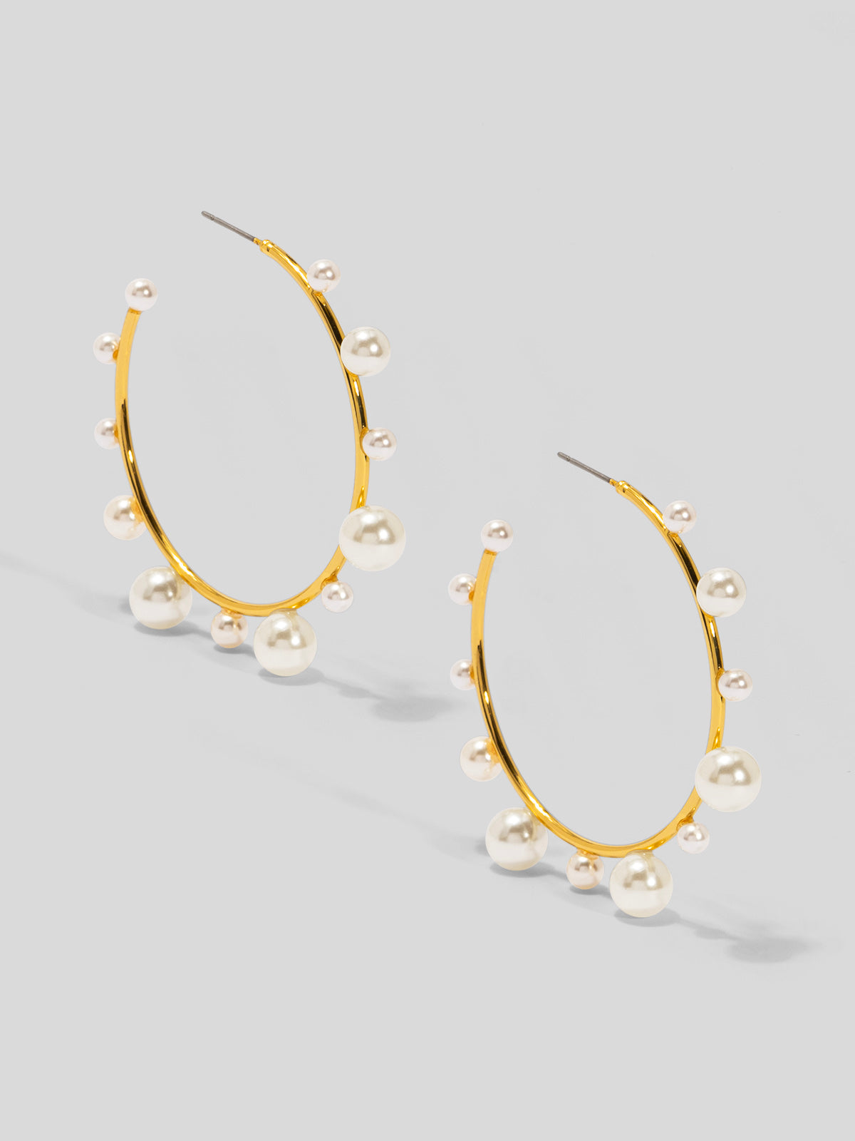 Decorative Pearl Hoop Earring
