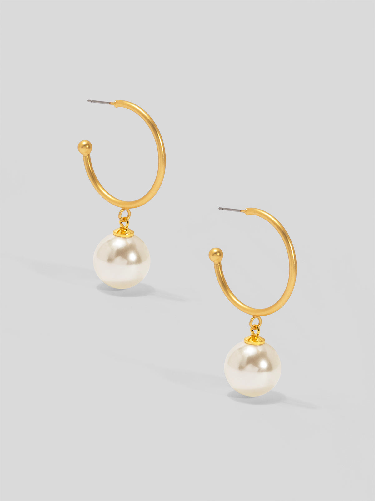 Pearl Bead Hoop Earring