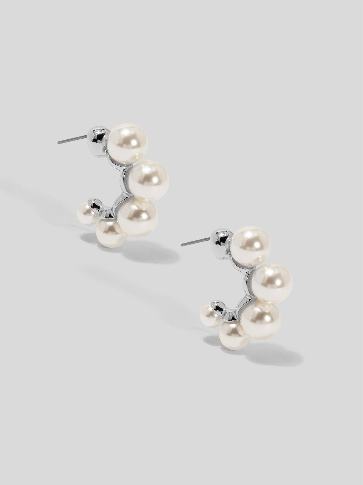 Multi Pearl Hoop Earring