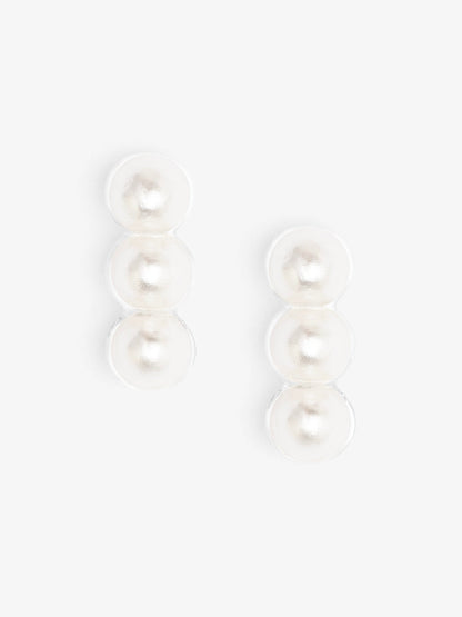 Lucite Covered Pearl Beaded Drop Earring