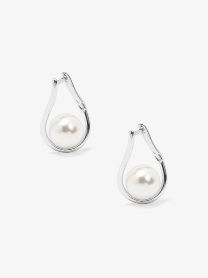 Twisted Teardrop Pearl Earring