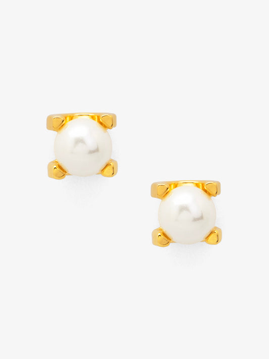 Pearl Stud Earring with Setting