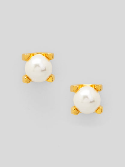Pearl Stud Earring with Setting