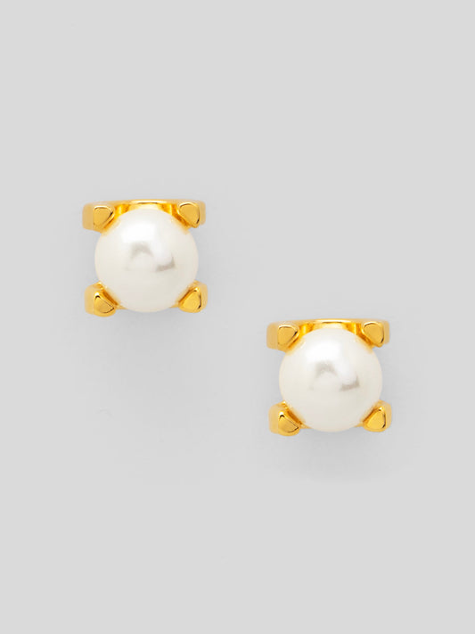 Pearl Stud Earring with Setting