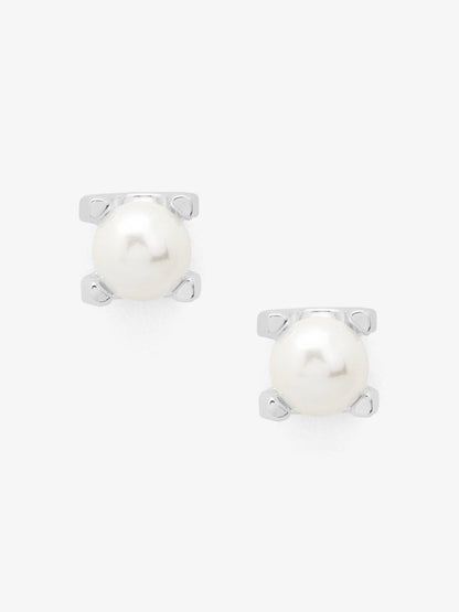 Pearl Stud Earring with Setting