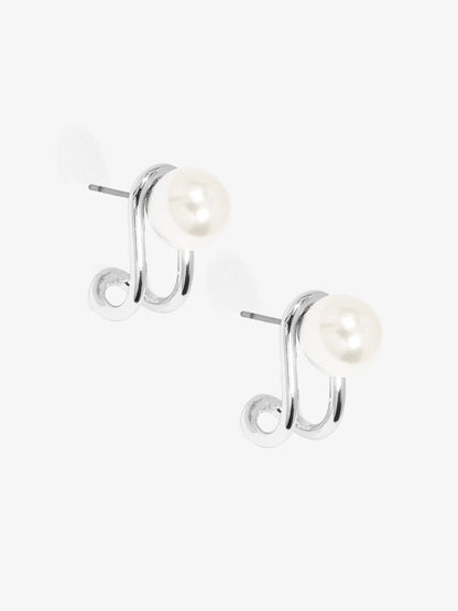 Pearl Loop Stud Earring