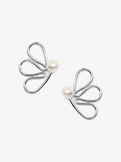 Petal Pearl Stud Earring