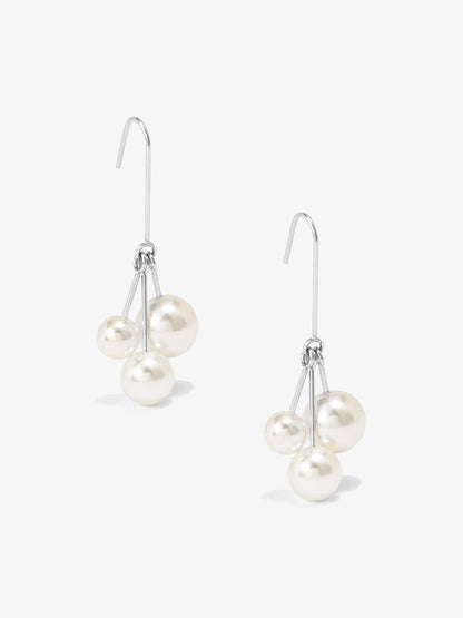Pearl Cluster Drop Earring