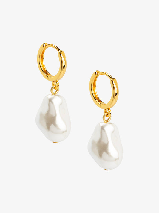 Baroque Single Pearl Drop Earring