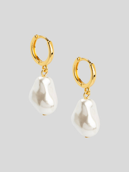 Baroque Single Pearl Drop Earring