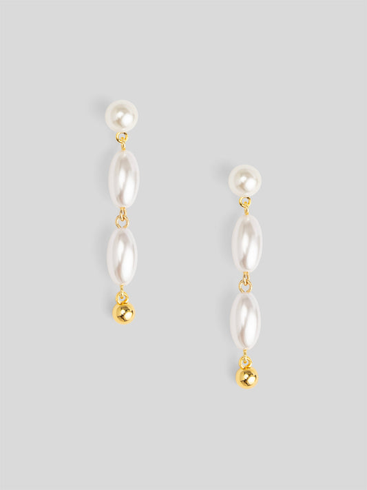 Rice Pearl Drop Earring