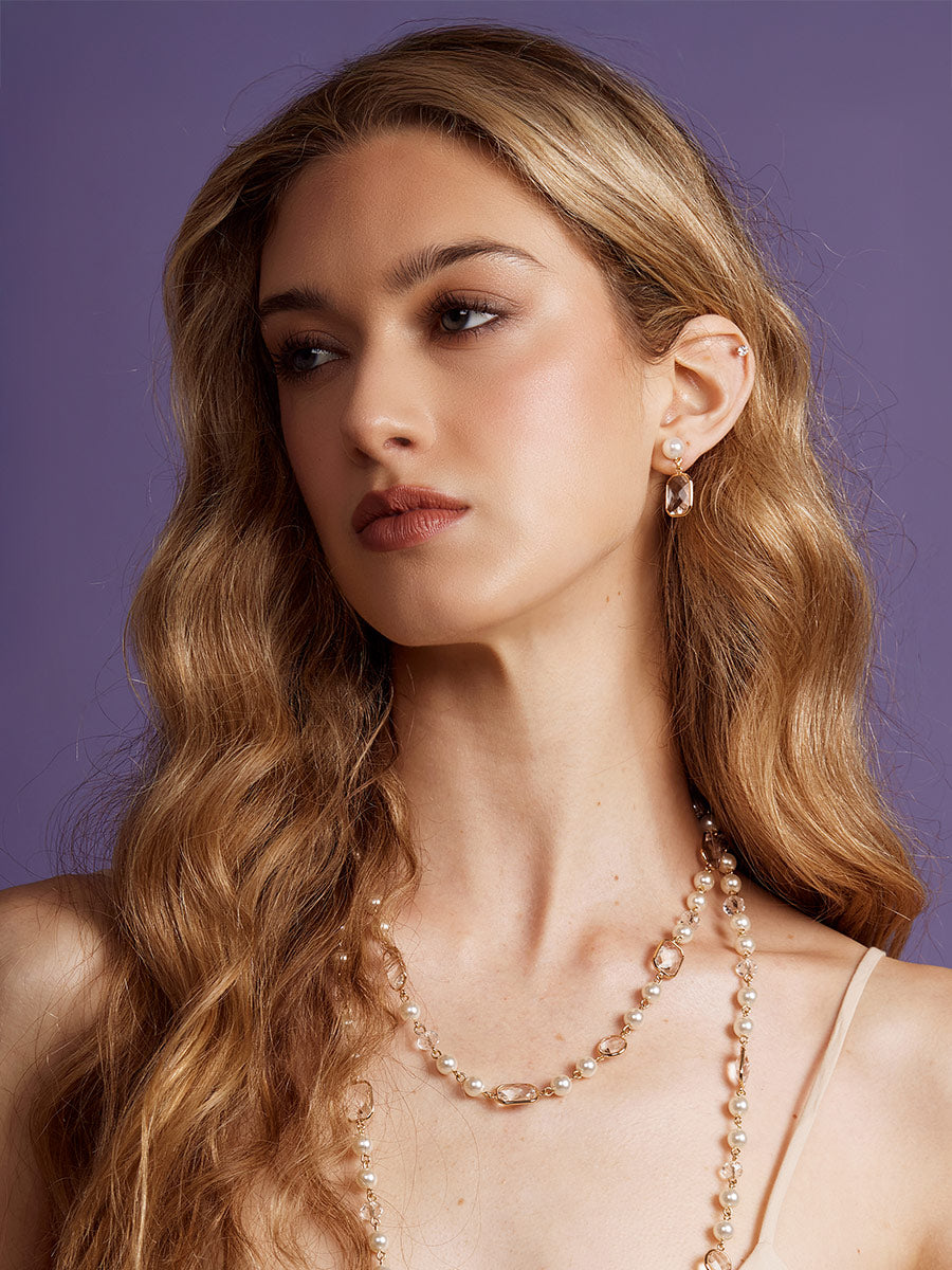 Prism Pearl Drop Earring