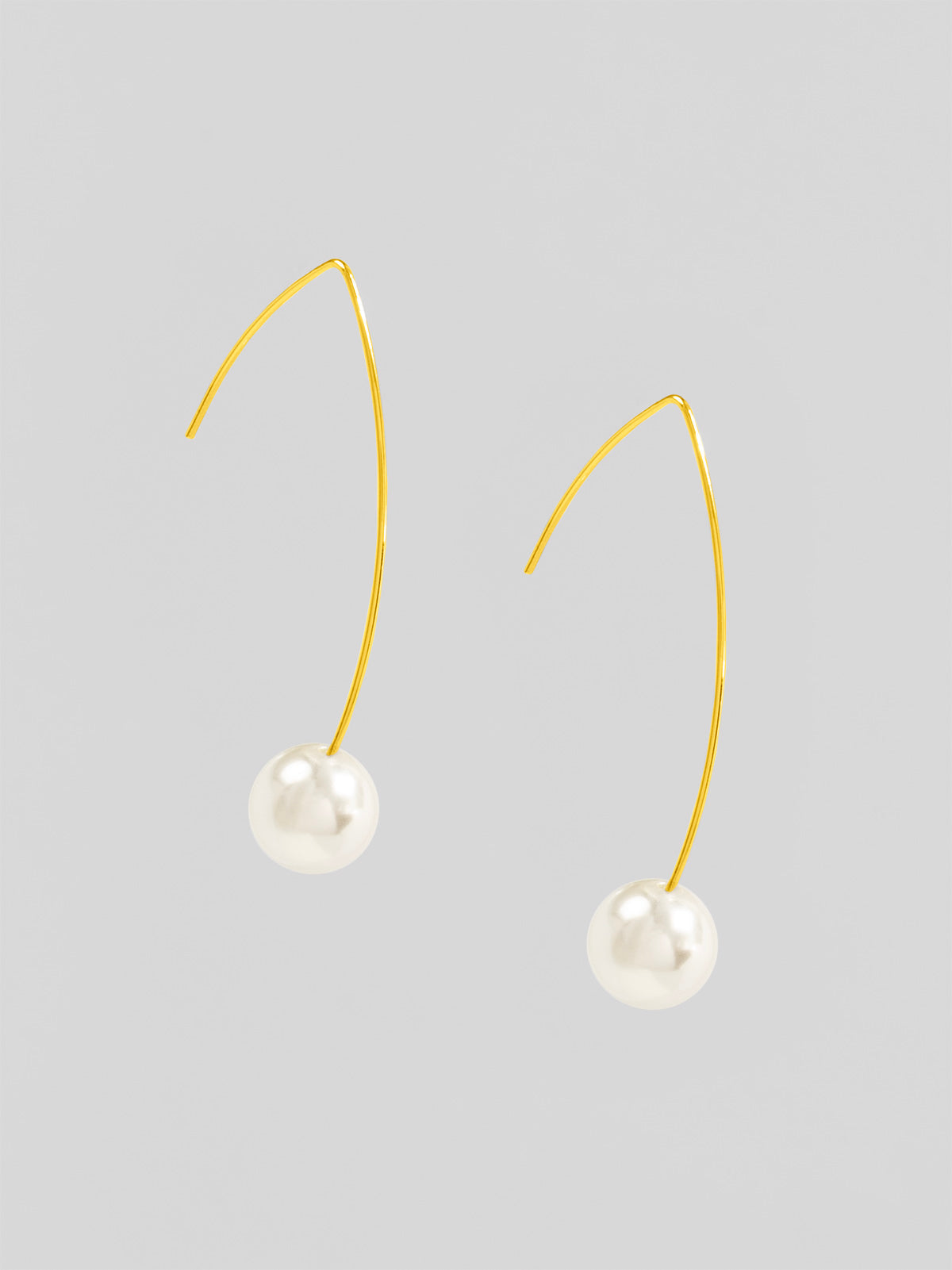 Threader Pearl Drop Earring