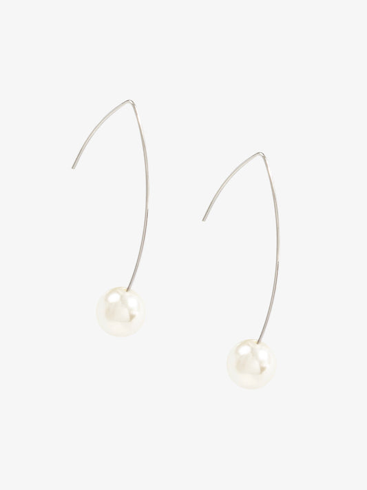 Threader Pearl Drop Earring