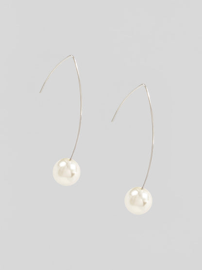 Threader Pearl Drop Earring