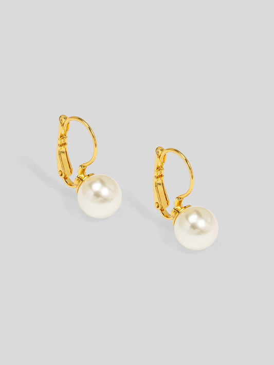 Single Pearl 10mm Drop Earring