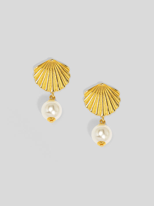 Scallop Drop Earring