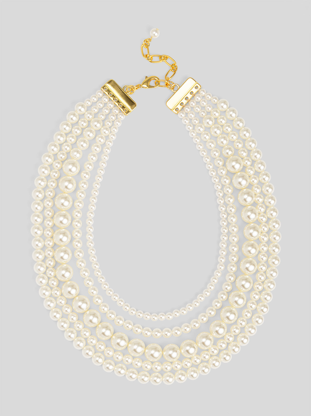 5 Strand Beaded Necklace