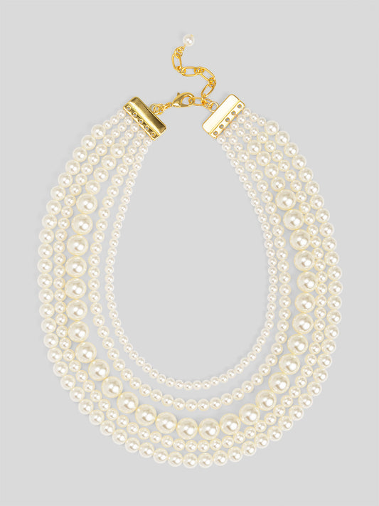 5 Strand Beaded Necklace