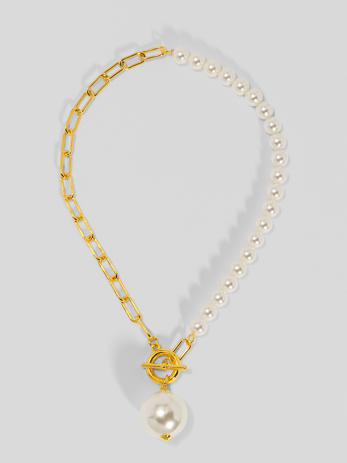 Chain and Pearl Pendant Necklace