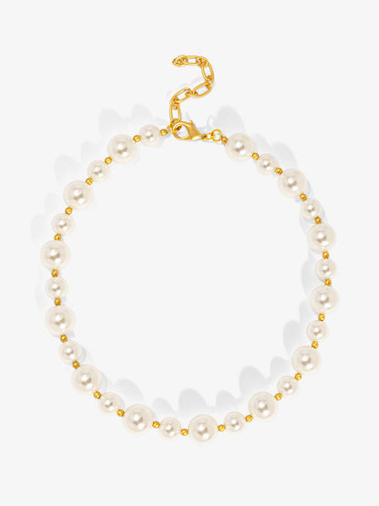 Mixed Pearl Collar Necklace