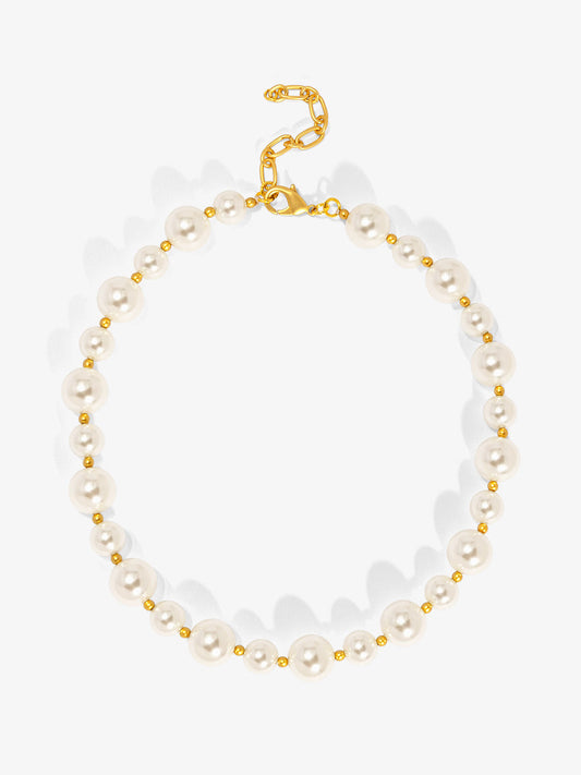 Mixed Pearl Collar Necklace