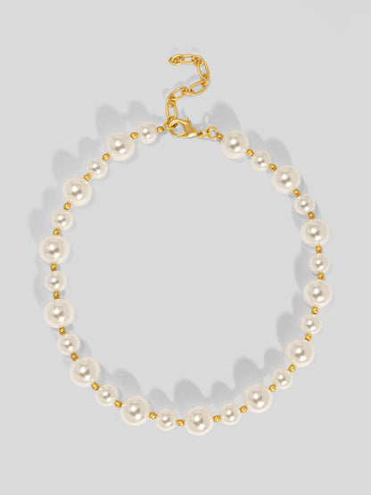 Mixed Pearl Collar Necklace
