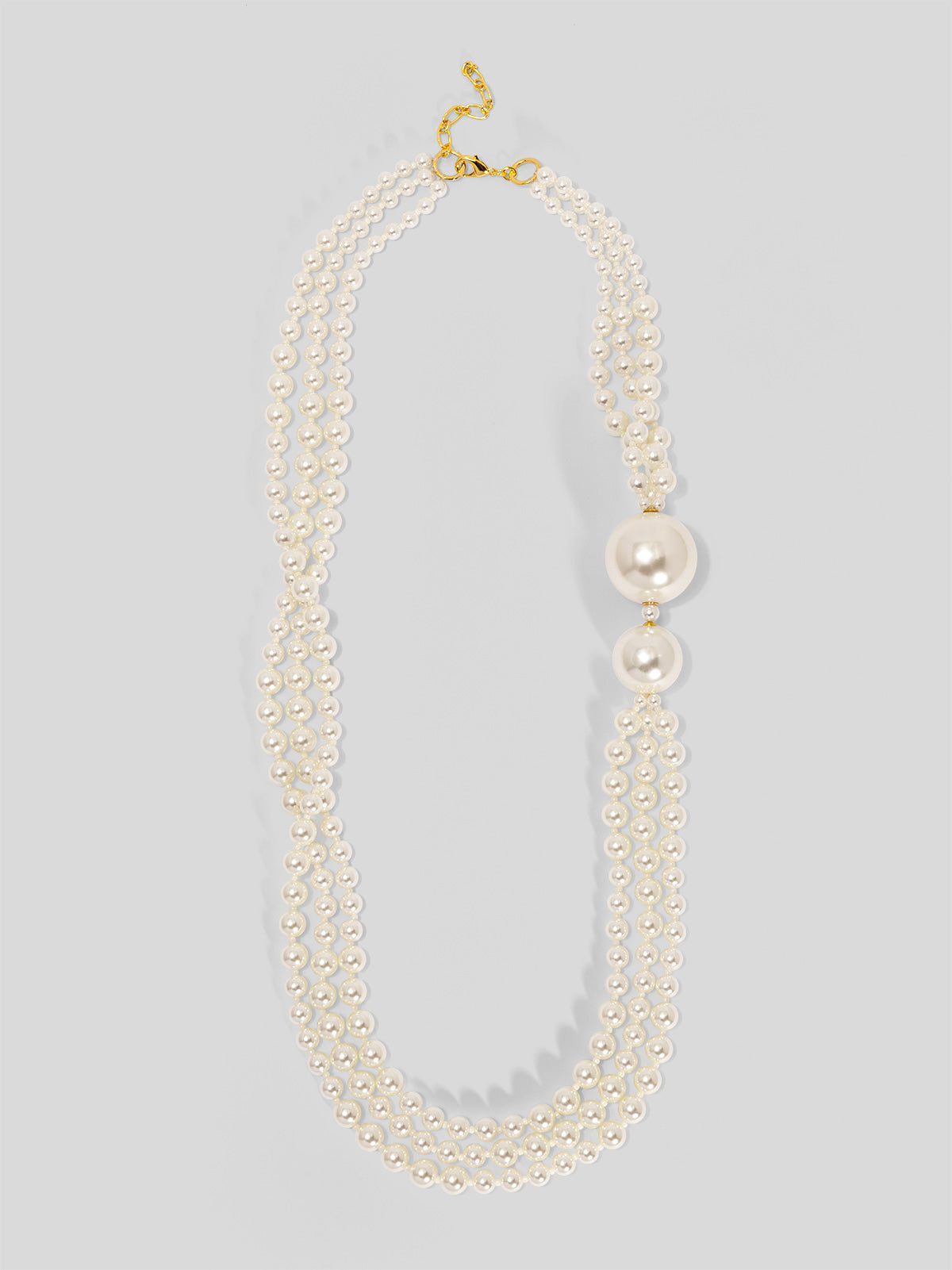 Long Necklace with Oversized Pearls