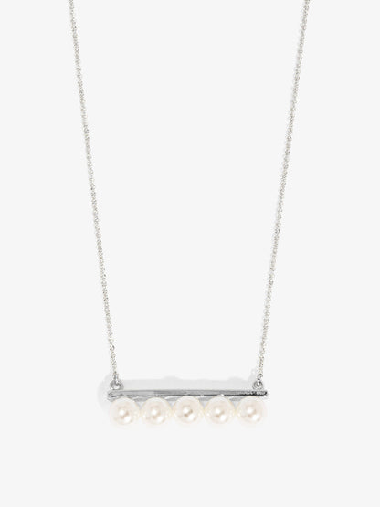 Pearl Bar Collar Necklace