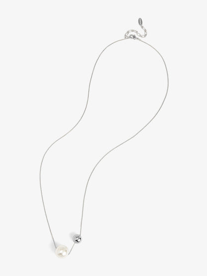 Pearl and Bead Long Necklace