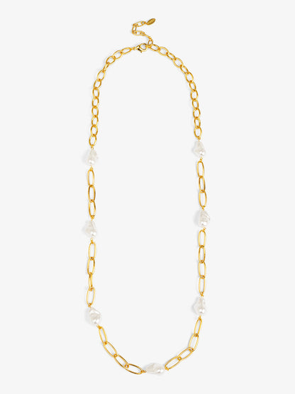 Baroque Link Long Necklace