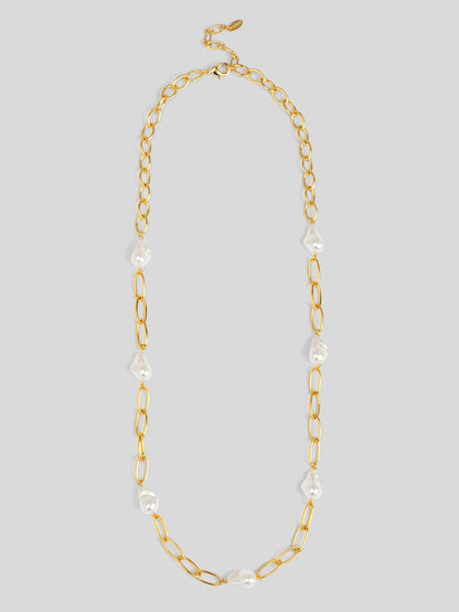 Baroque Link Long Necklace