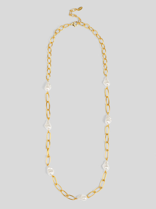 Baroque Link Long Necklace