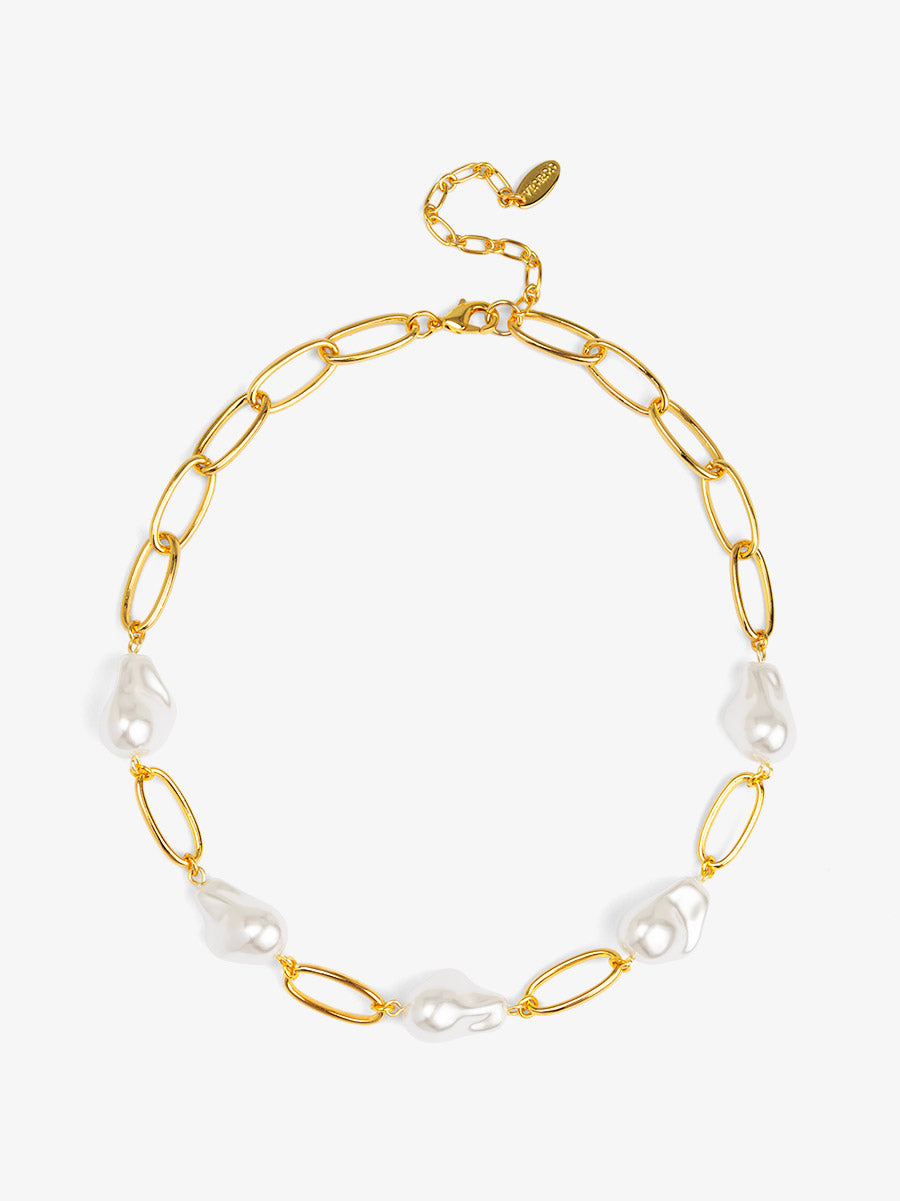 Baroque Link Collar Necklace
