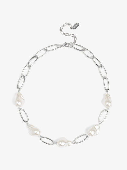 Baroque Link Collar Necklace