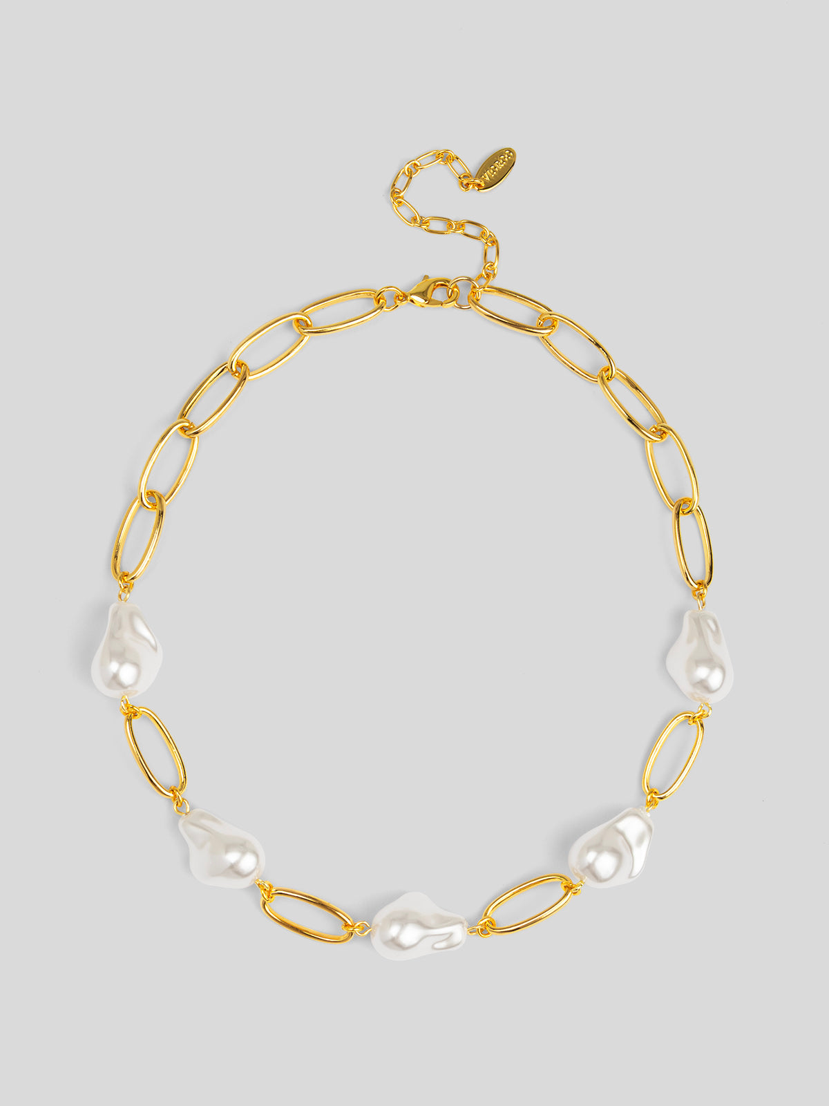 Baroque Link Collar Necklace