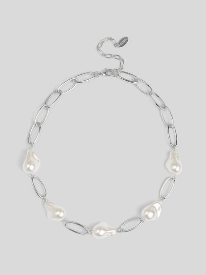 Baroque Link Collar Necklace