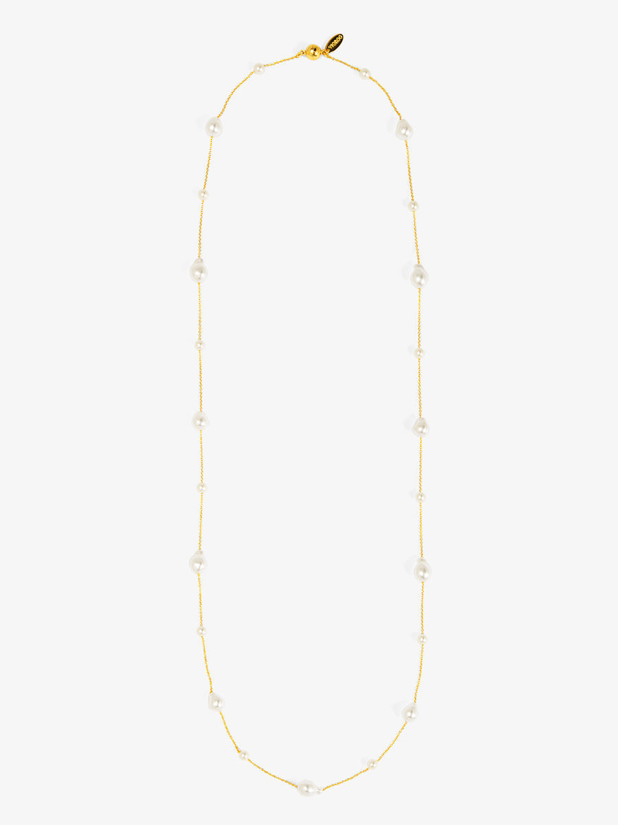 Baroque Pearl Long Necklace