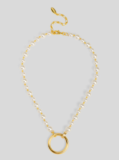 Circle Ring Pendant Necklace
