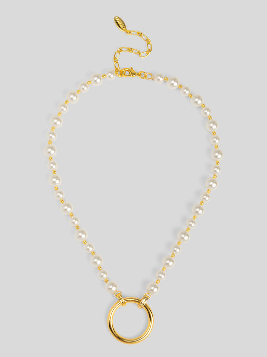 Circle Ring Pendant Necklace