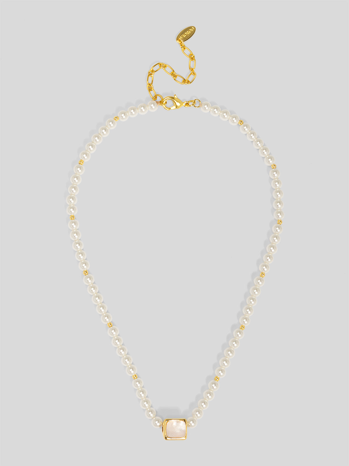 Sea Light Edge Mother Of Pearl Necklace