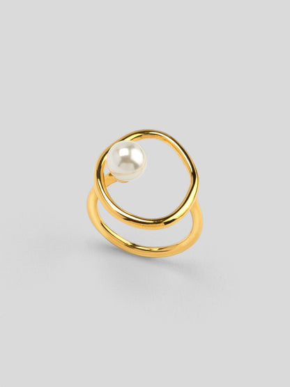 Encircled Pearl Ring