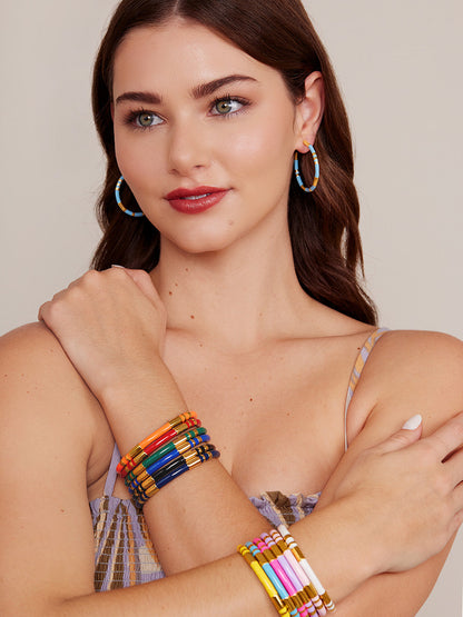 Enamel Cleopatra Cuff Bracelet